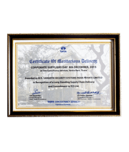 TCS 2015 Best Vendor for Long term Supply and Support